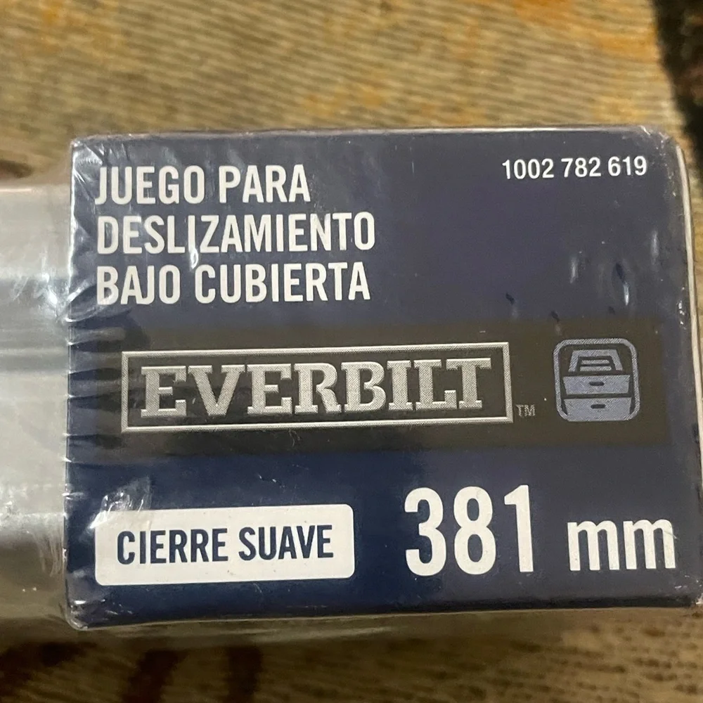 Everbilt 15”” Full Extension Undermount Soft Close Cabinet Drawer Slide Set NEW